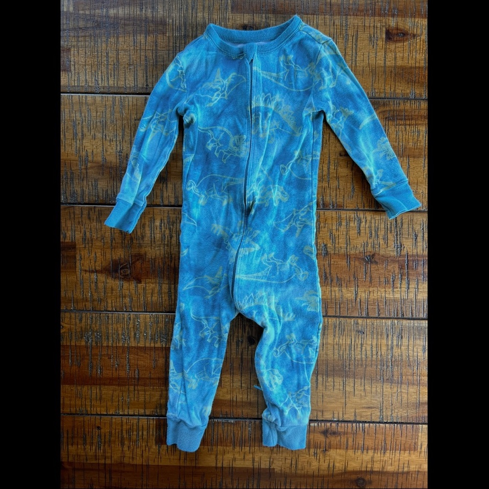 Old Navy Dinosaur Tie Dye Pajamas Romper: 18-24 months